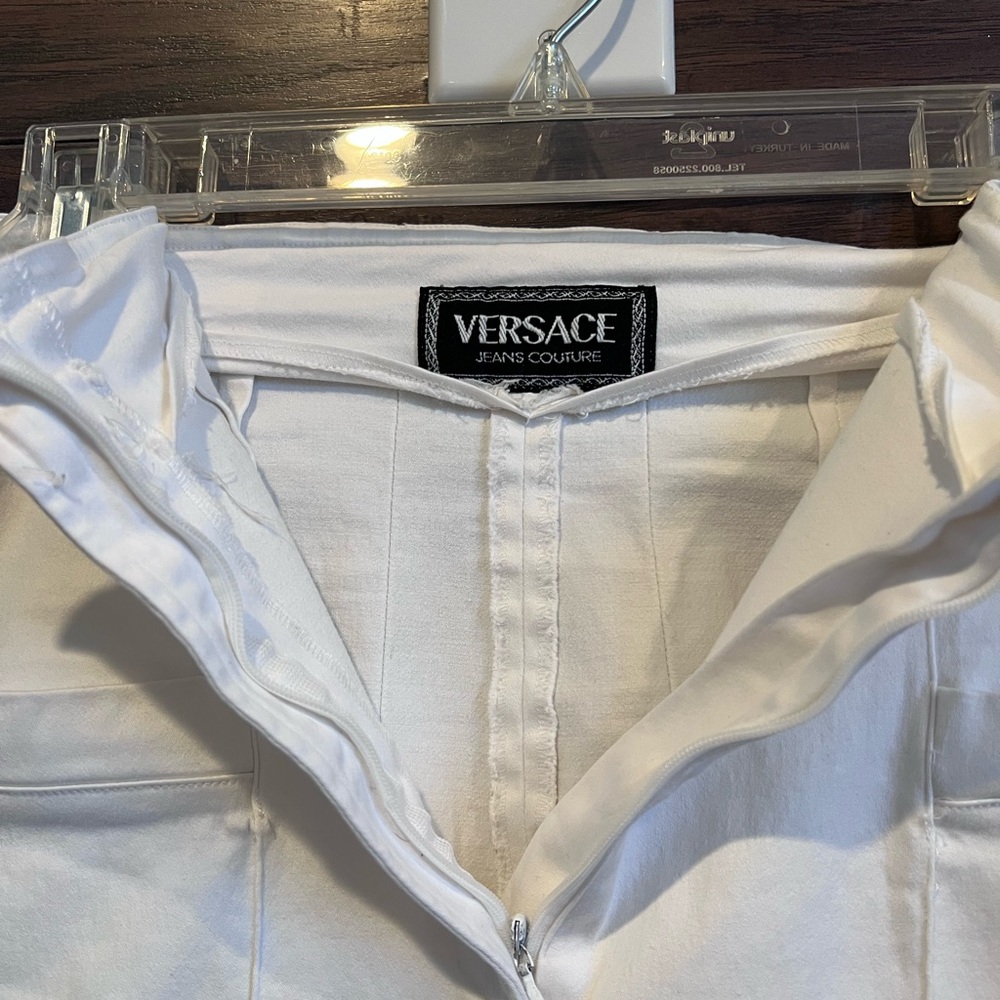 Vintage Versace Jeans Couture White Ankle Length leggings